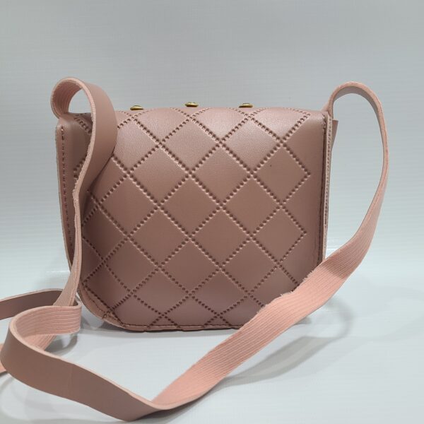 Trendy Quilted Crossbody Bag with Gold Studs – Available in Multiple Colors - Image 3