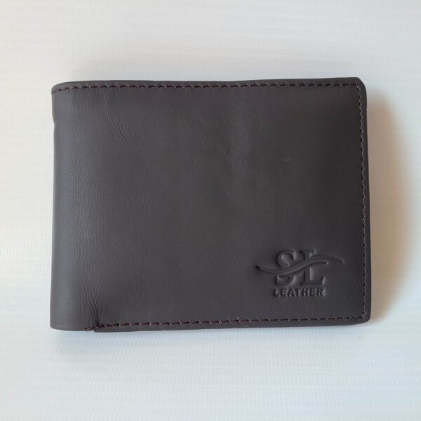 Medium Size Buff Leather Wallet No. 4 Premium Cowhide - Image 2