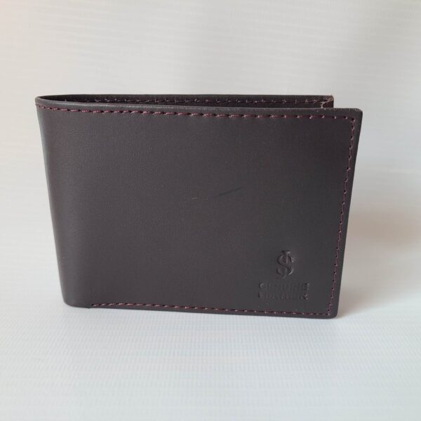 Small Dollar Size Wallet Plain Premium Genuine Leather PlainX Edition - Image 5