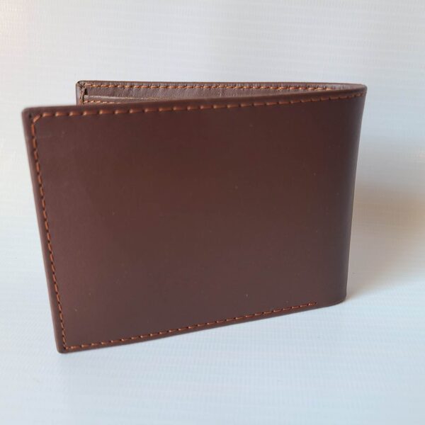 Small Dollar Size Wallet Plain Premium Genuine Leather PlainX Edition - Image 6