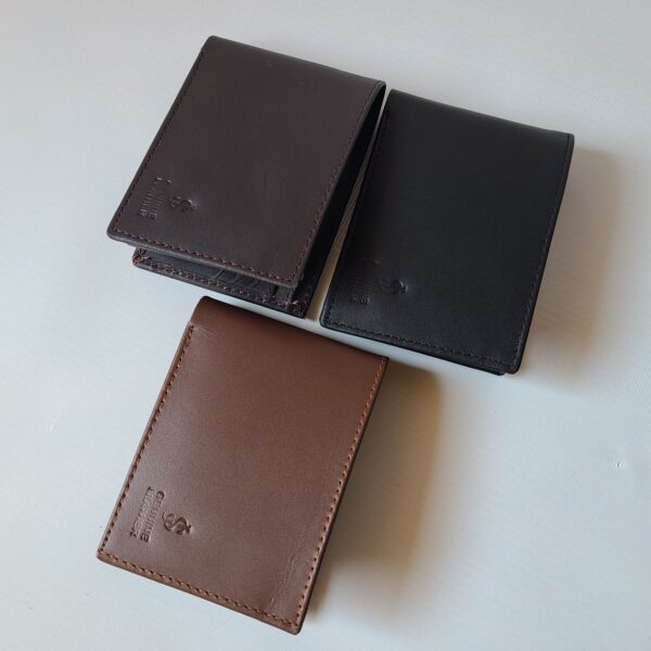 Small Dollar Size Wallet Plain Premium Genuine Leather PlainX Edition