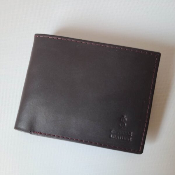 4 Card Plain Leather Wallet No. 4 Premium Cowhide - Image 7