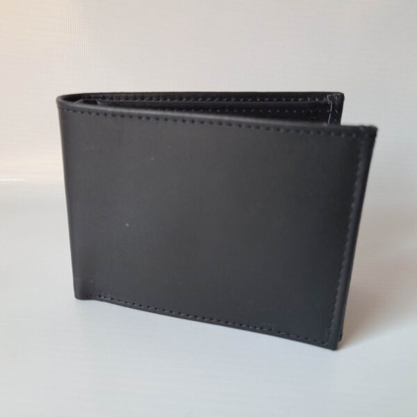 Large Bifold Wallet Plain A1 Premium Genuine Leather 16 Card LargeX Edition - Image 4