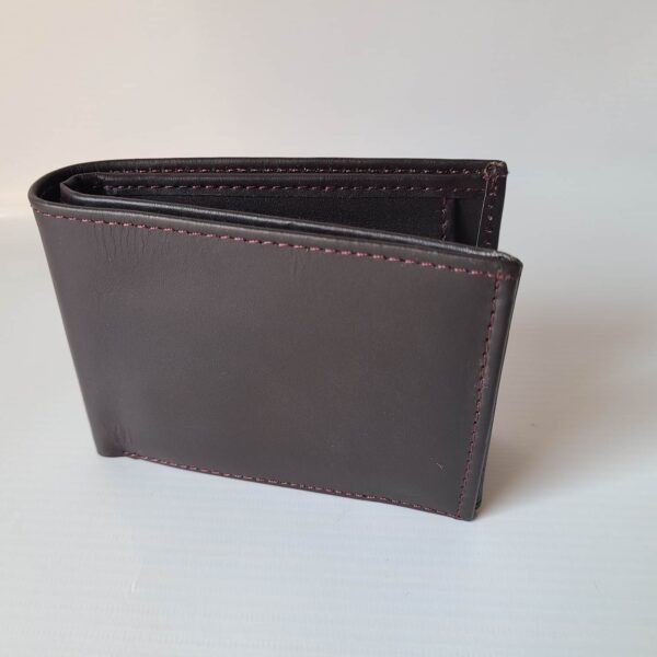 Large Bifold Wallet Plain A1 Premium Genuine Leather 16 Card LargeX Edition - Image 13